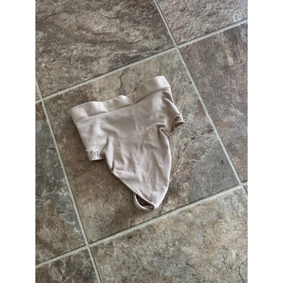 Skims Seamless Sculpt Mid Waist Thong Clay Size Small - Picture 2 of 5